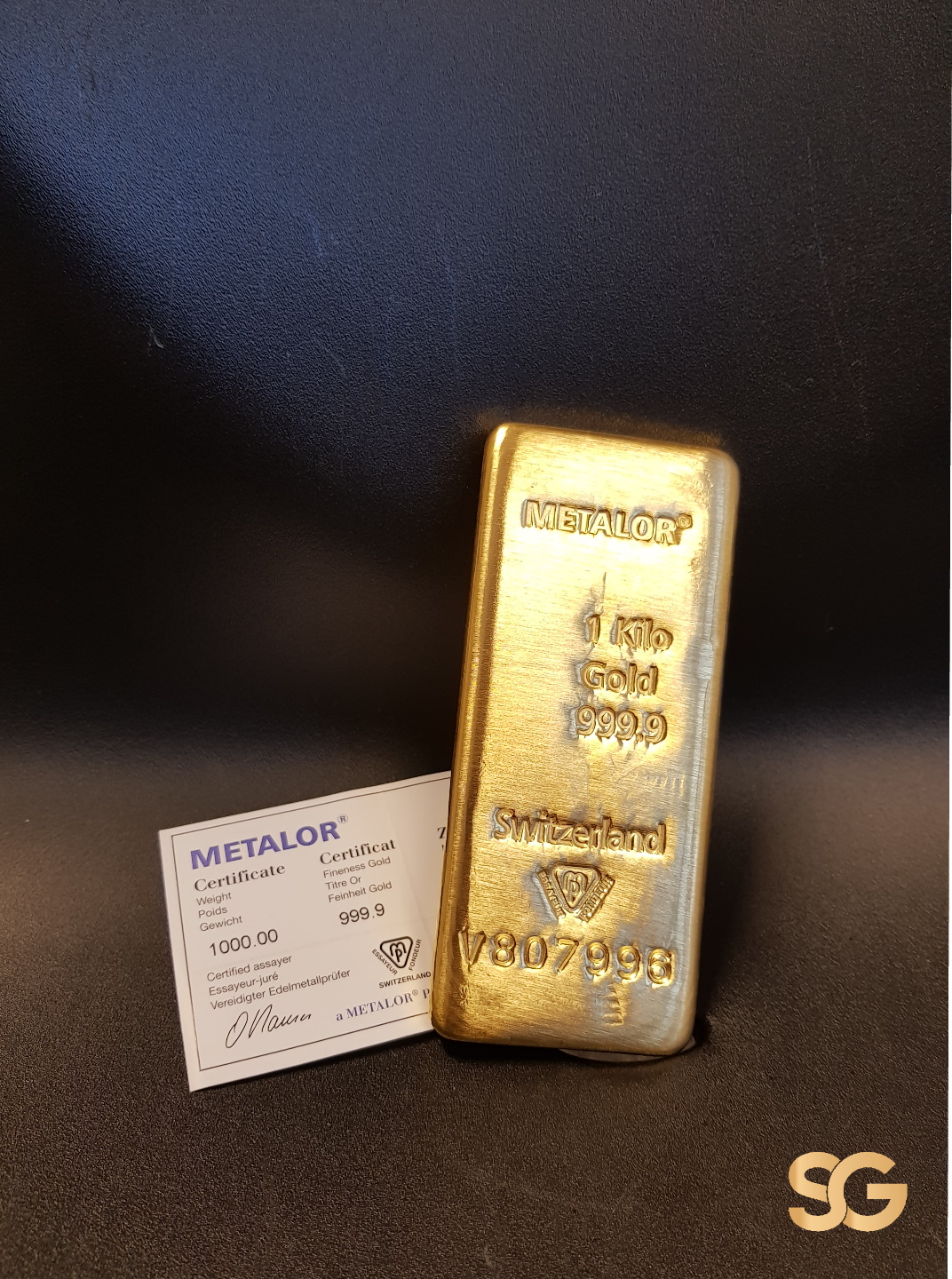 Metalor Guldbarre 1000g - Seroguld