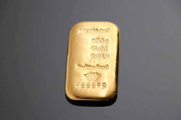 Metalor Guldbarre 100g