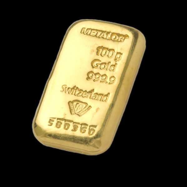 Metalor guldbarre 100g