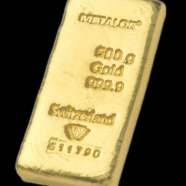 Metalor guldbarre 500g