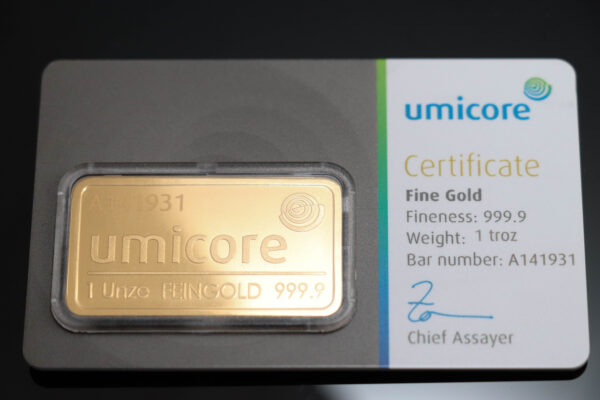Umicore guldbarre 1oz - Image 5