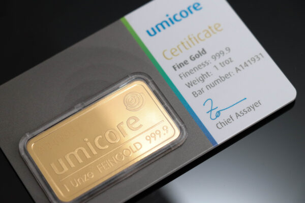 Umicore guldbarre 1oz - Image 3