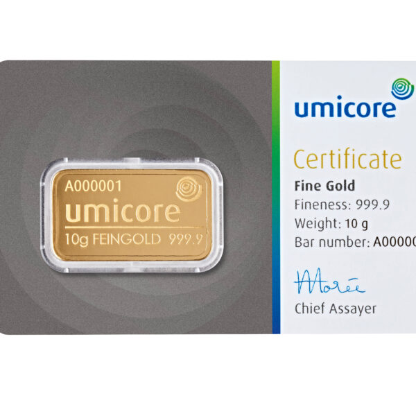 Umicore guldbarre 10g