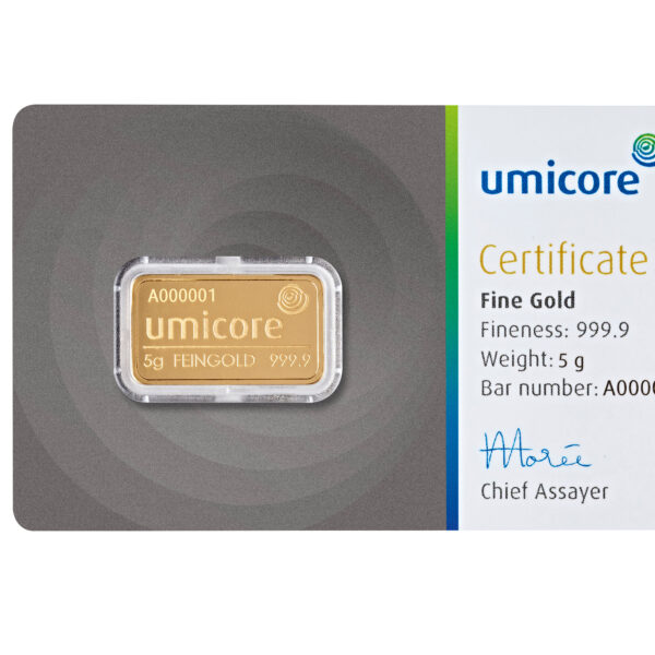 Umicore guldbarre 5g
