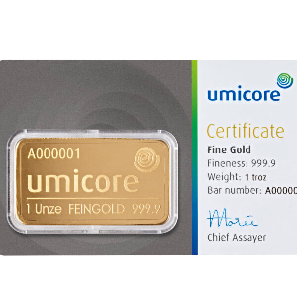 Umicore guldbarre 1oz