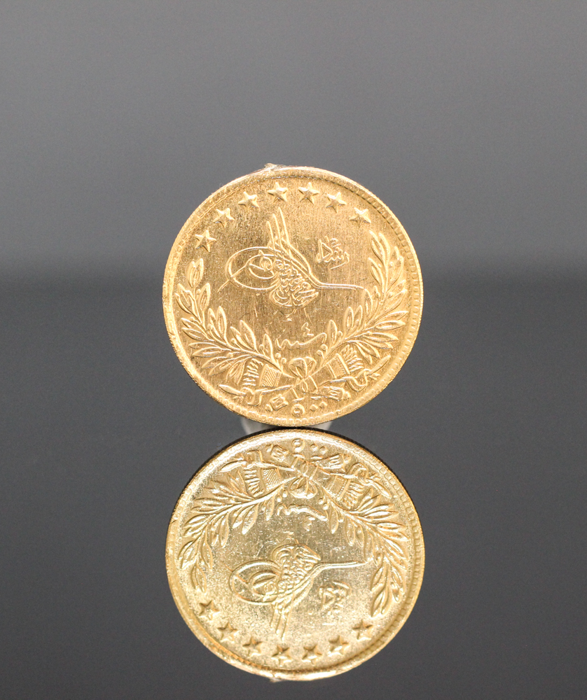 Tyrkisk 5 Resat guldmønt i 22 karat guld