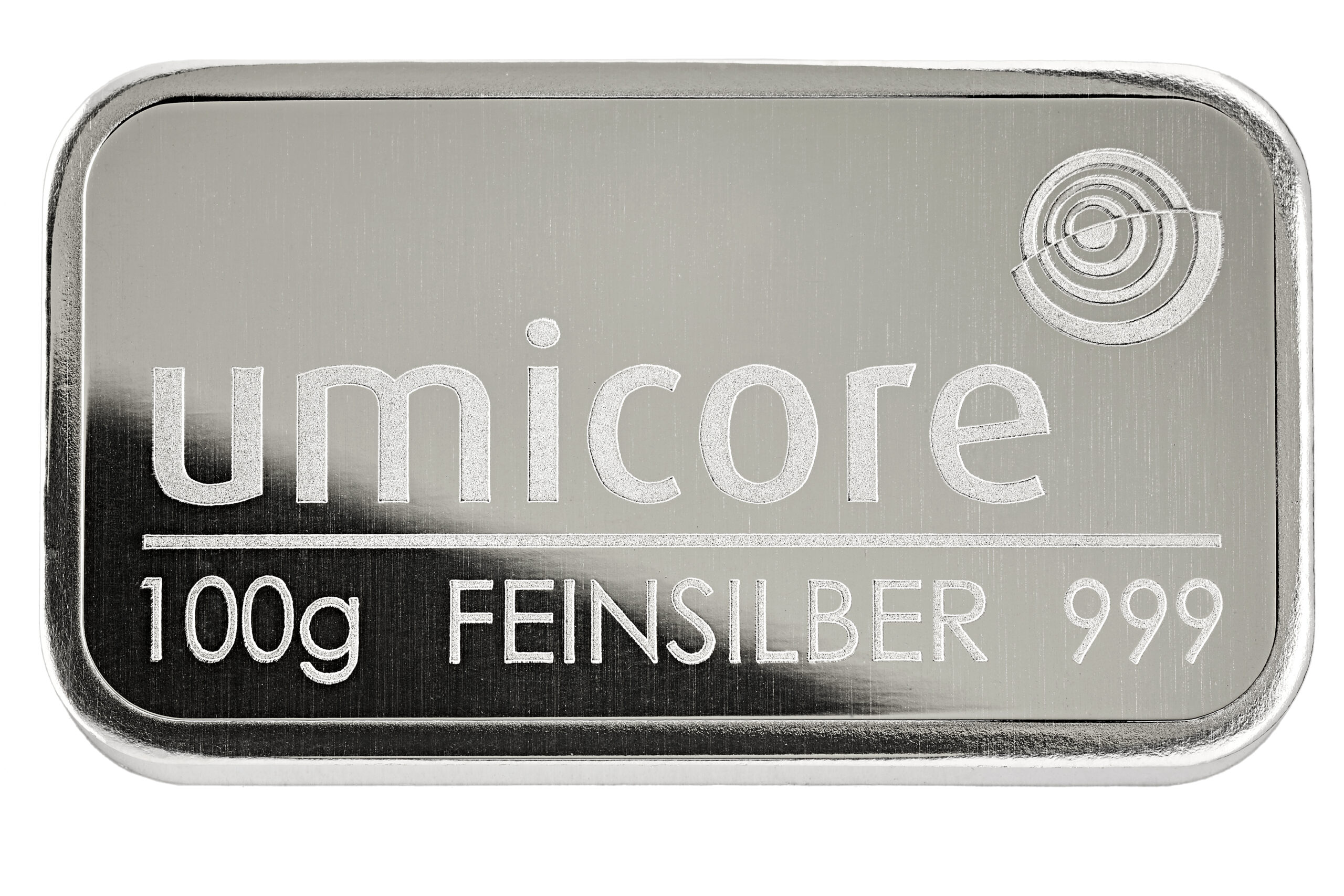 Umicore sølvbarre 100g