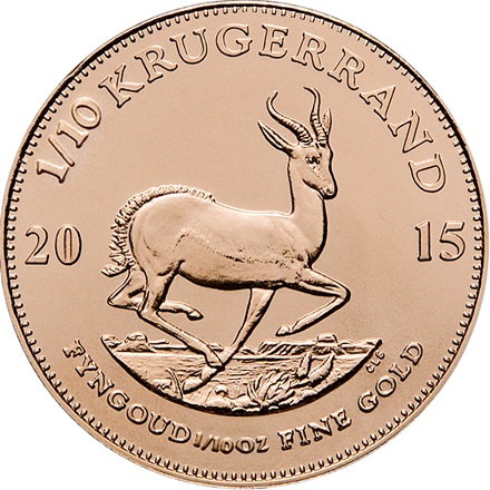 Krugerrand 1/10 oz guldmønt