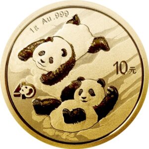 China Panda 1g guldmønt - 2022