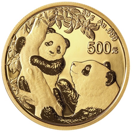 Kinesisk guldmønt 30g- 2021