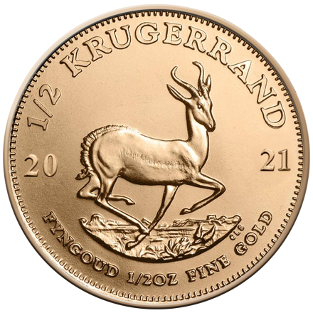 Krugerrand 1/2 oz guldmønt (2021)