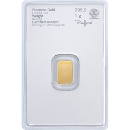 Heraeus guldbarre 1g