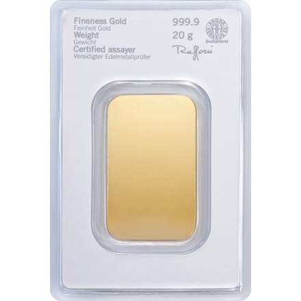 Heraeus guldbarre 20g