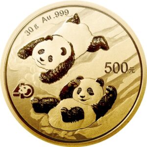 China Panda 30g guldmønt - 2022