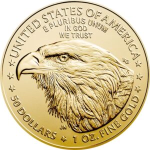 lur Brandmand Forbedring American Eagle Head 1/10 oz guldmønt - 2023 - Seroguld