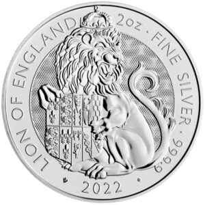 Silver Lion of England 2oz - Royal Tudor Beasts (2022)