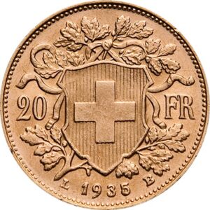 Vreneli 20 francs guldmønt