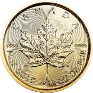 Maple Leaf 1/4oz guldmønt (2022)