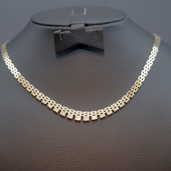 Murstens halskæde med forløb i 14 karat guld