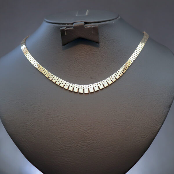 Murstens halskæde med forløb i 14 karat guld