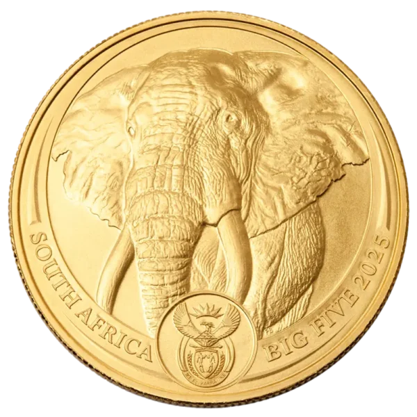 Big Five Elefant 1oz guldmønt (2025)