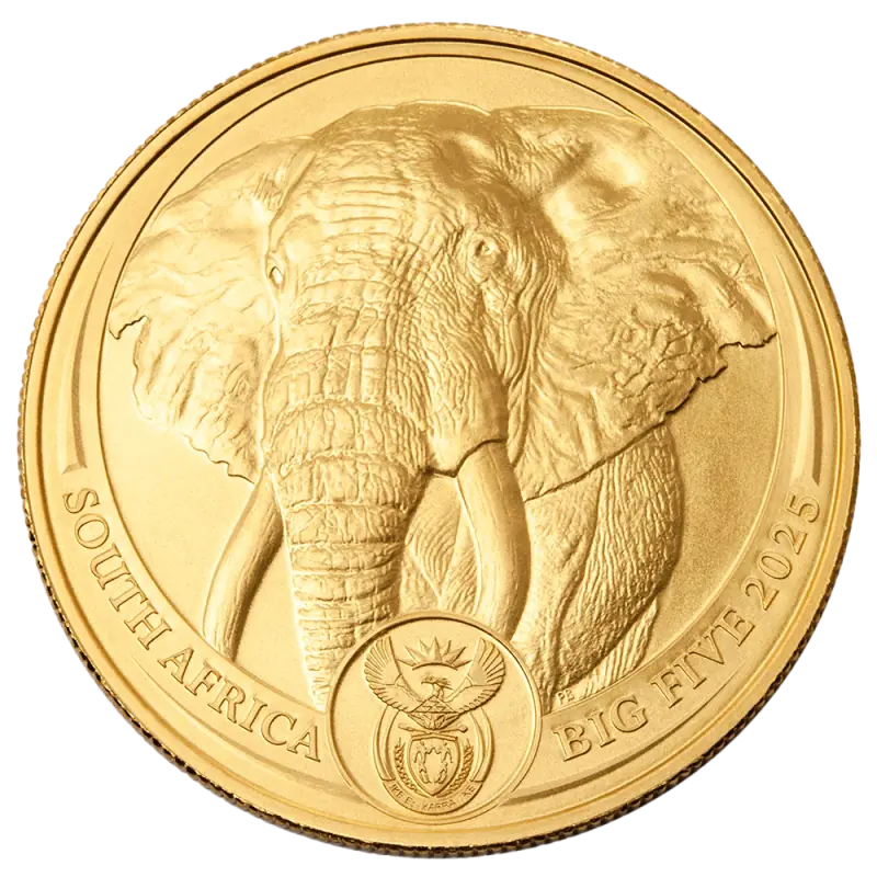 Big Five Elefant 1oz guldmønt (2025)