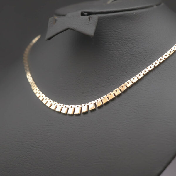 Murstens halskæde med forløb i 14 karat guld