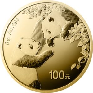 China Panda 8g guldmønt (2023)