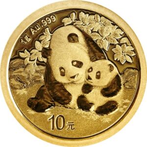 China Panda 1g guldmønt - 2024