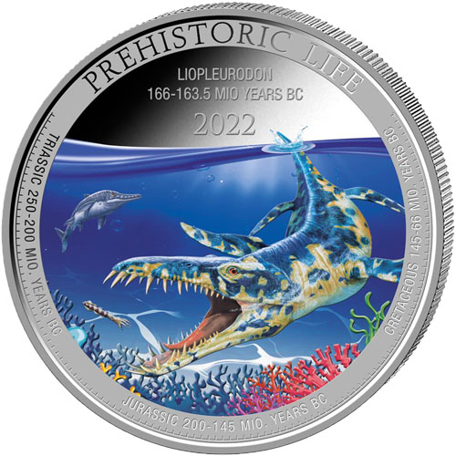 Liopleurodon 1oz sølvmønt (2022)
