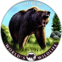 World’s Wildlife - Bear 1oz sølvmønt (2022)