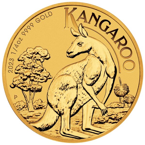 Australian Kangaroo 1/4 oz guldmønt (2023)