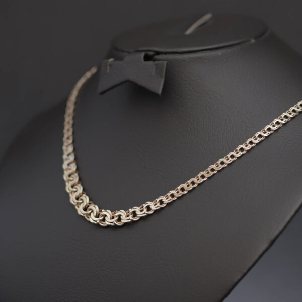 Bismarck halskæde med forløb i 14 karat guld