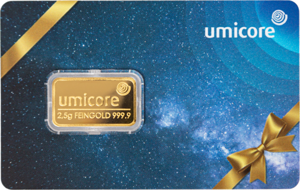 Umicore 2,5g guldbarre