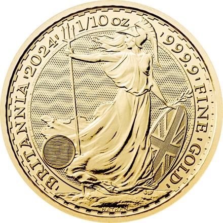 Britannia 1 tiendedel oz guldmønt - (2024)