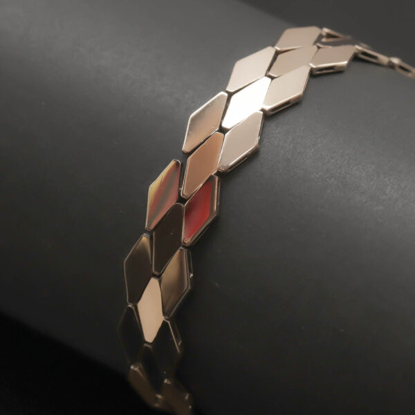 Bikube armlænke i 14 karat guld