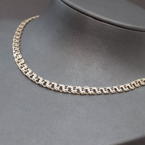 Bismarck halskæde med forløb i 14 karat guld