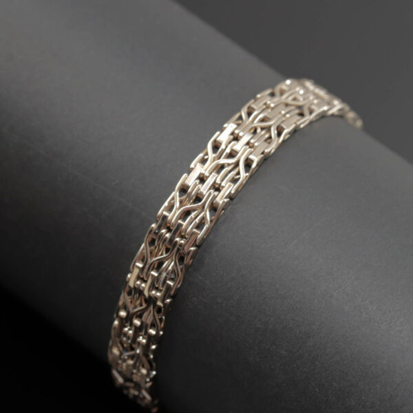 Y-mønster armlænke i 14 karat guld