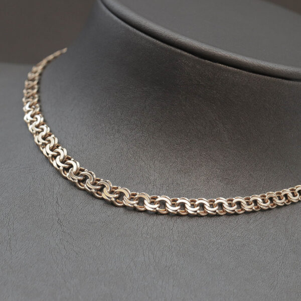 Bismarck halskæde med forløb i 14 karat guld