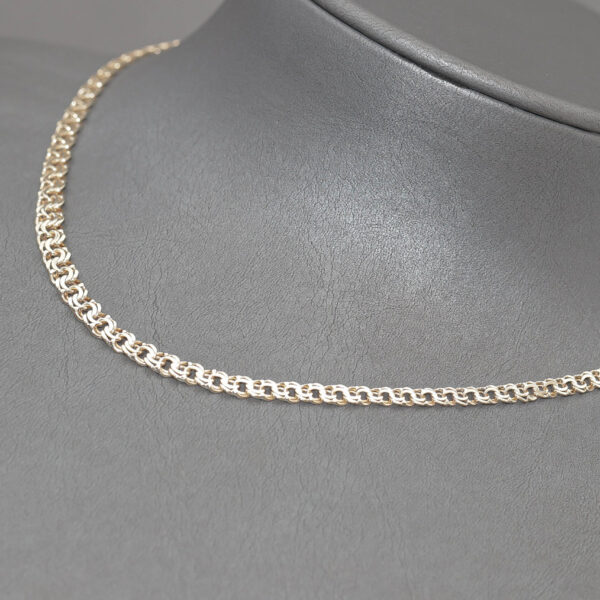 Bismarck halskæde med forløb i 14 karat guld