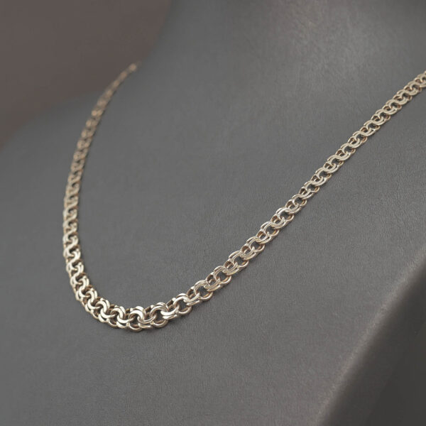 Bismarck halskæde med forløb i 14 karat guld