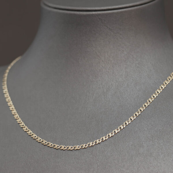 Panzer halskæde i 14 karat guld