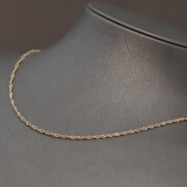 Singapore halskæde i 14 karat guld