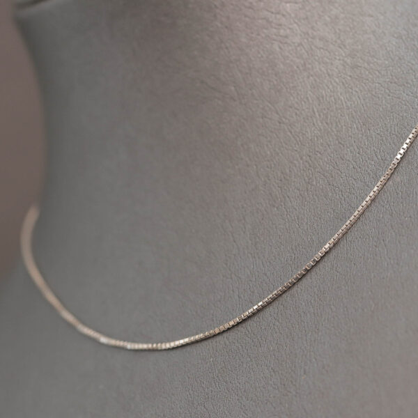 Venezia halskæde i 14 karat hvidguld