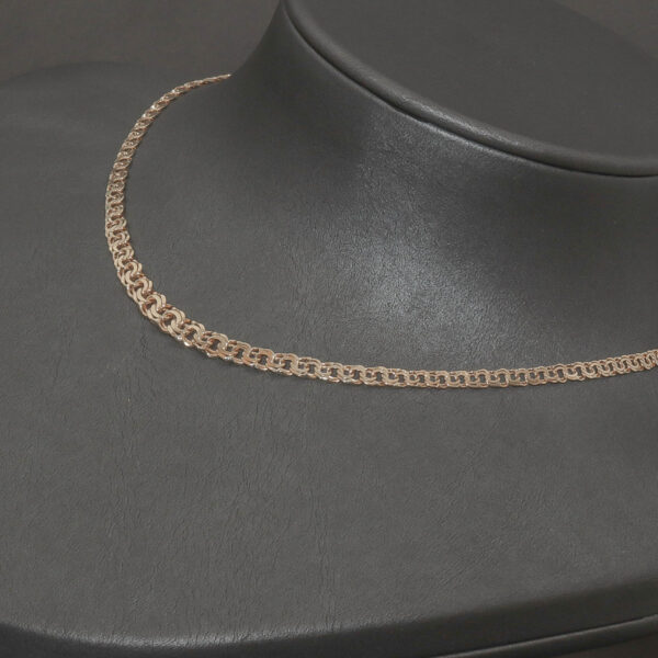 Bismarck halskæde med forløb i 14 karat guld