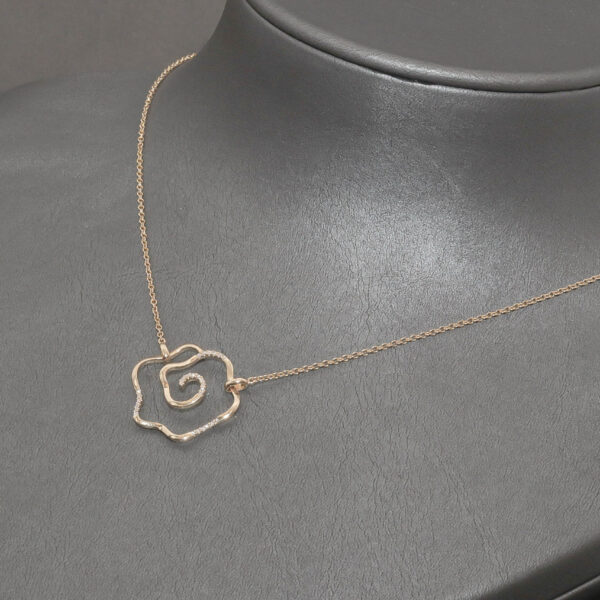 Halskæde med spiral i 14 karat guld