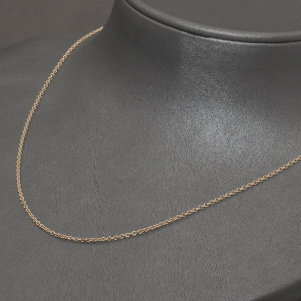 Rund anker halskæde i 14 karat guld