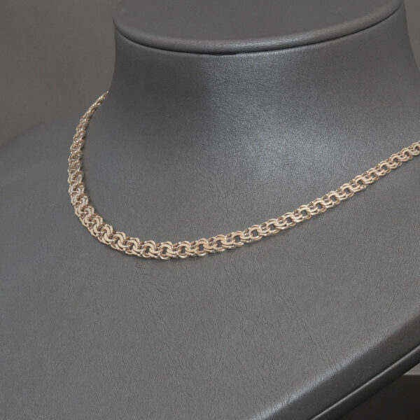 Bismarck halskæde med forløb i 14 karat guld