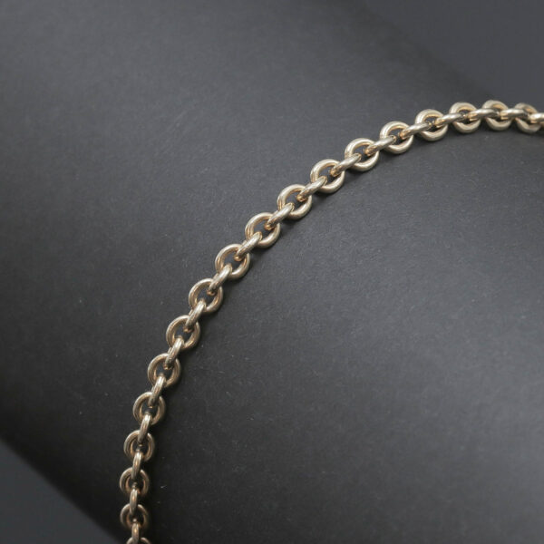 Rund anker armlænke i 14 karat guld