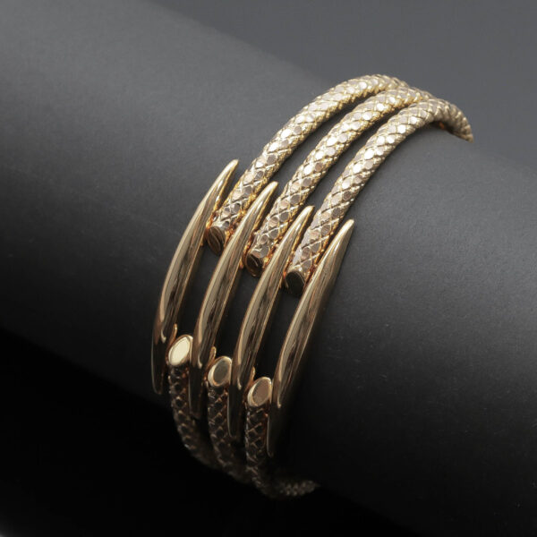 Tyrkisk Kaburga armring i 14 karat guld